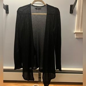 Long sleeve mesh open sweater